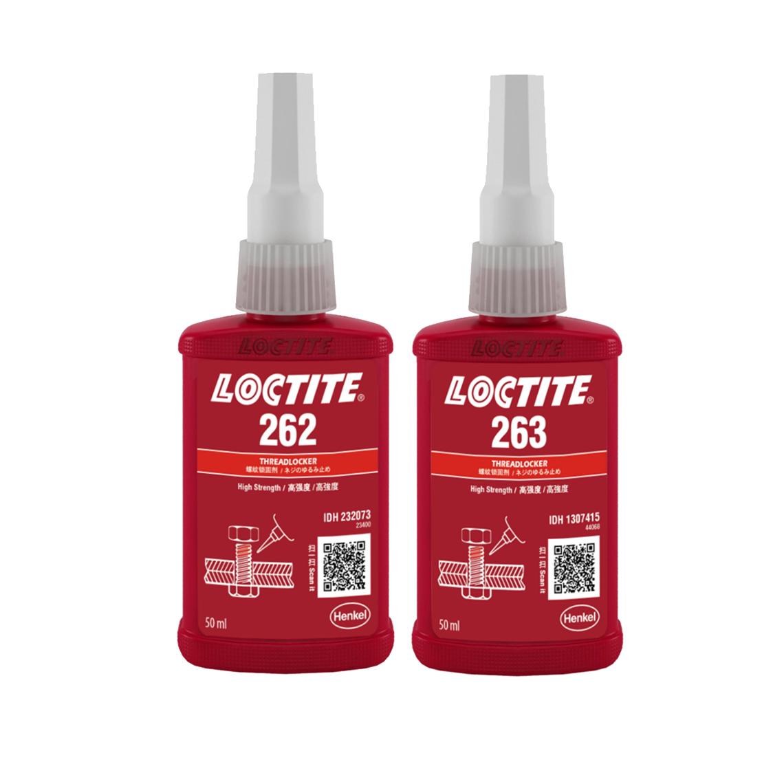 Wyw02 Loctite 243 Threadlocker ارتفاع درجة الحرارة اللاهوائية لاصق ختم معدني عالمي